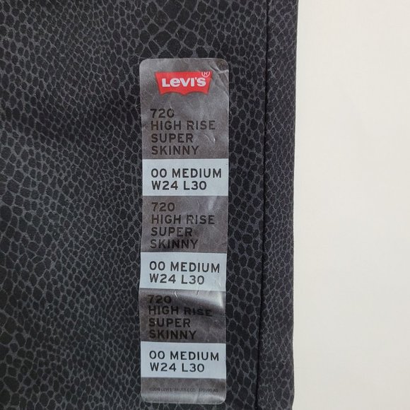 Levi's 720 Hi Rise Skinny Jeans Sz 24 - Picture 6 of 16